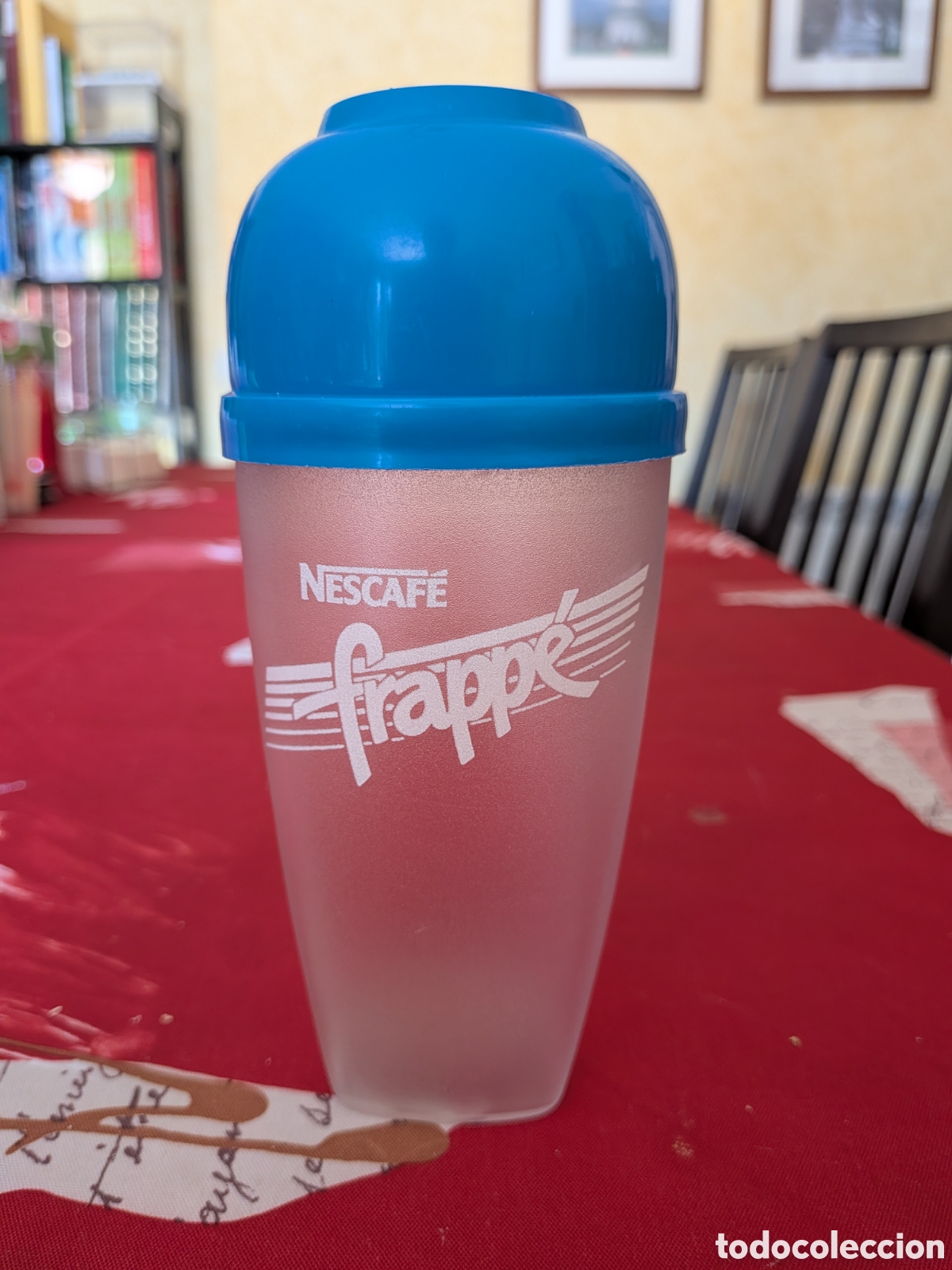 Vintage: Coctelera de pl&aacute;stico Nescaf&eacute; Frappe