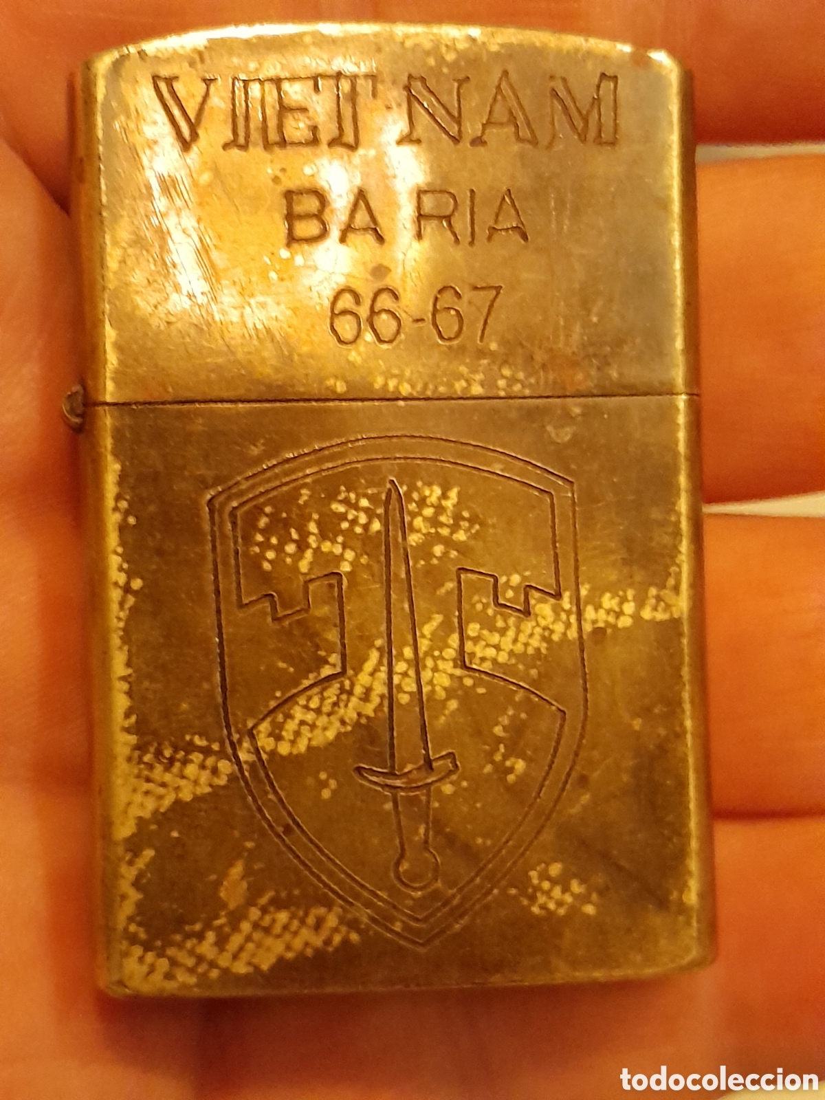 Vintage: Zippo de laton guerra de vietnam original