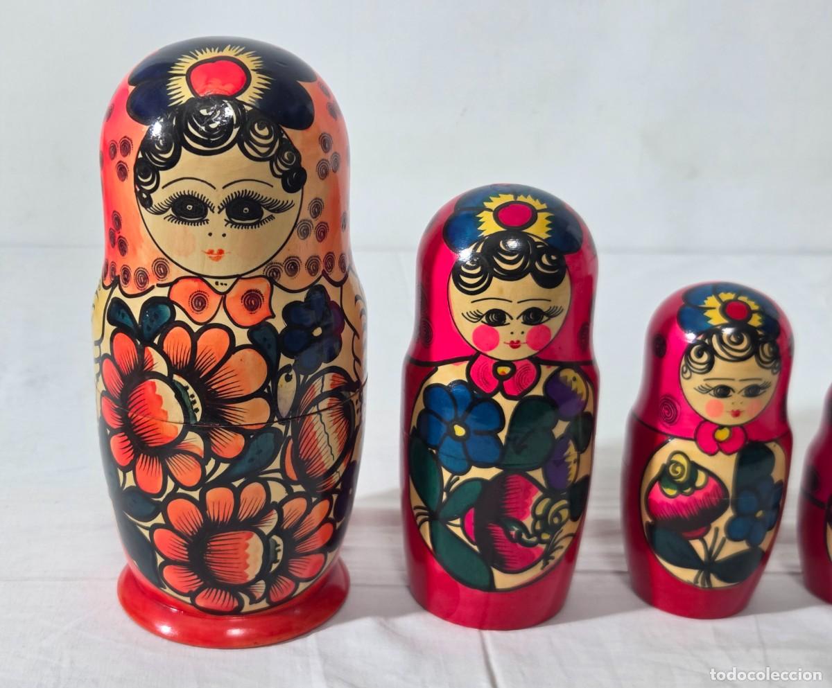 Vintage: Mu&ntilde;eca rusa Katiuska, 7 mu&ntilde;ecas - Foto 3