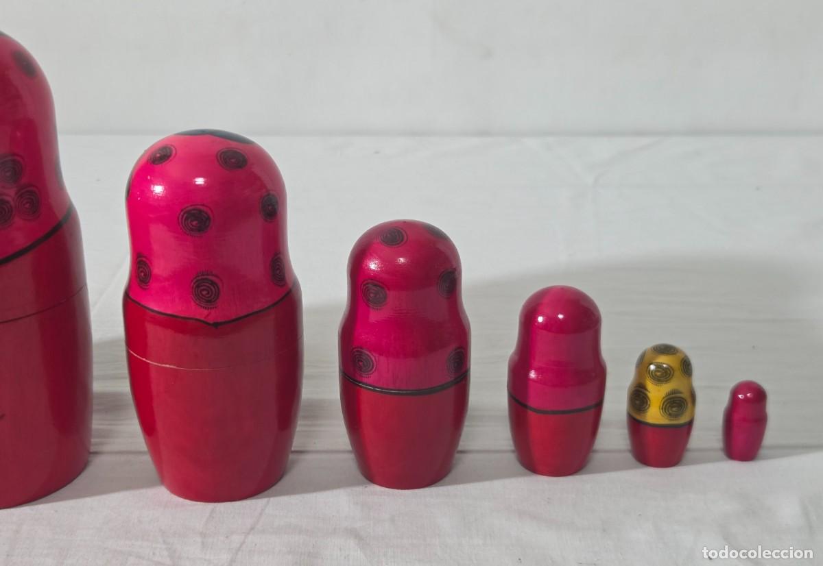 Vintage: Mu&ntilde;eca rusa Katiuska, 7 mu&ntilde;ecas - Foto 8