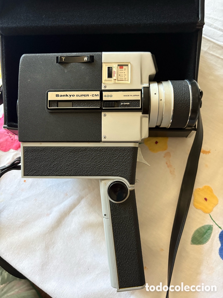 Vintage: Lote c&aacute;mara Sankyo Super CM 400 + proyector Eumig Mark 8 Vintage