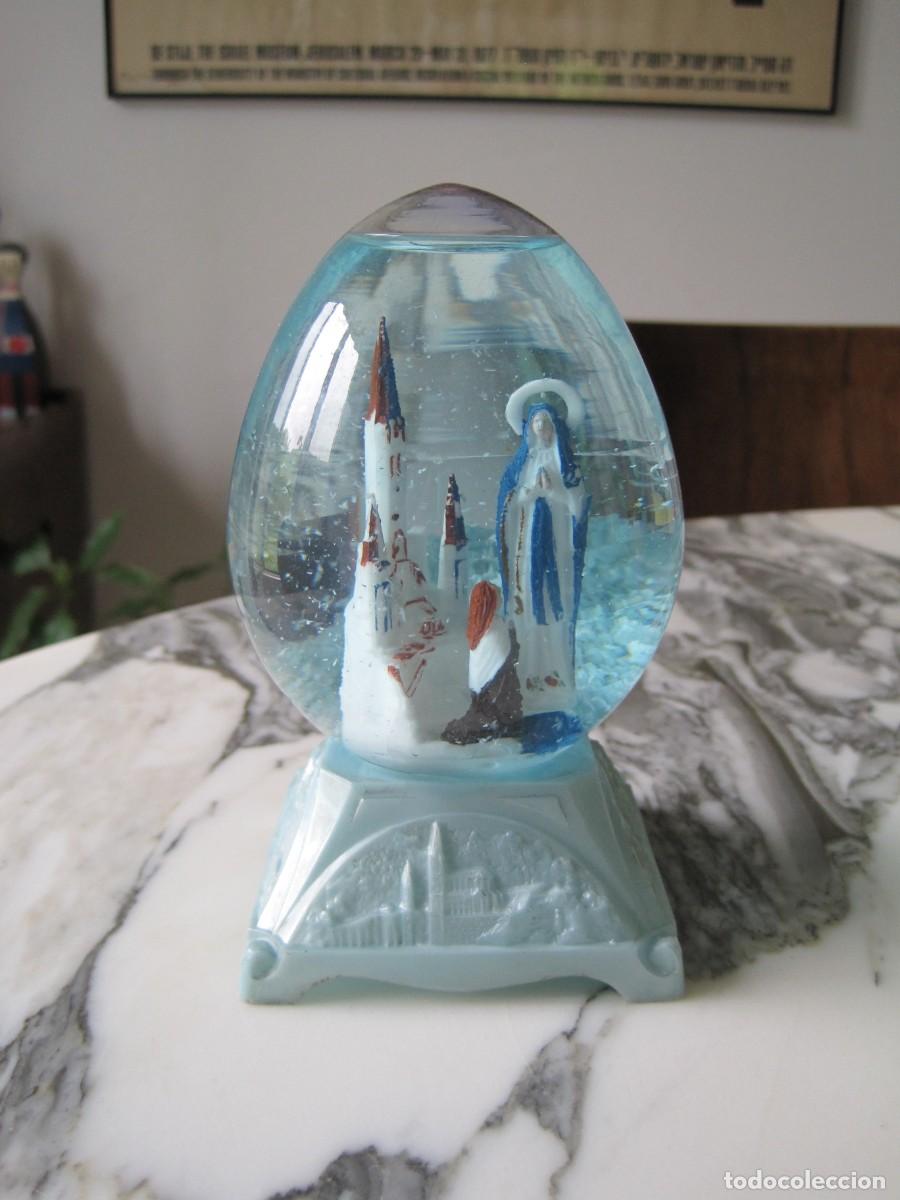 Vintage: BOLA DE NIEVE - VIRGEN DE LOURDES - ORF&Eacute;AR - PAR&Iacute;S