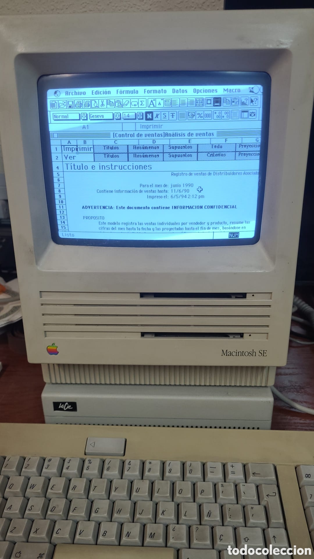 Vintage: Ordenador Apple Macintosh SE
