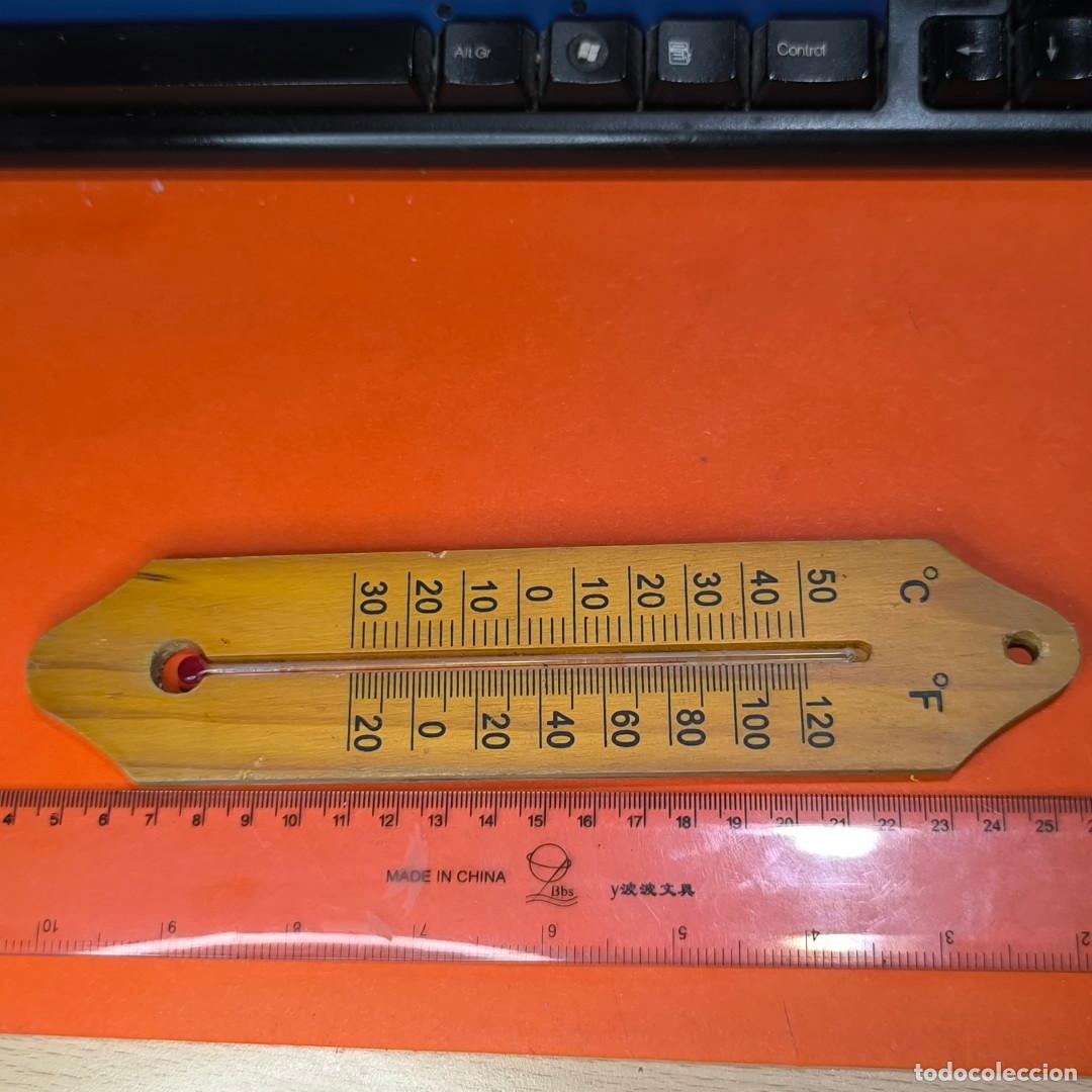 Vintage: 001722VAR-termometro exterior de madera - Foto 1