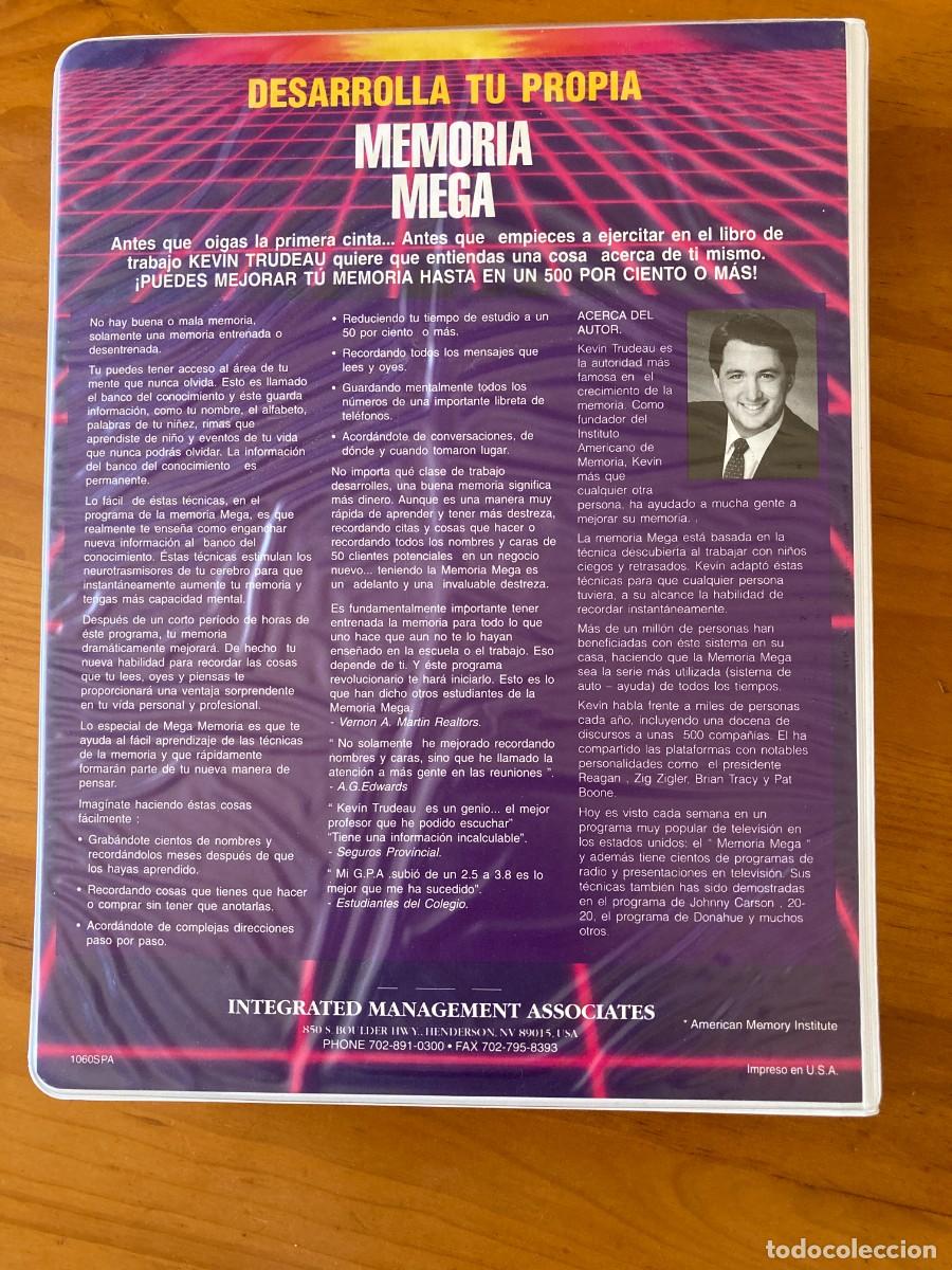 Vintage: PROGRAMA MEGA MEMORIA DE KEVIN TRUDEAU: Audiocasetes con libro de ejercicios GD 8 cintas - Foto 4