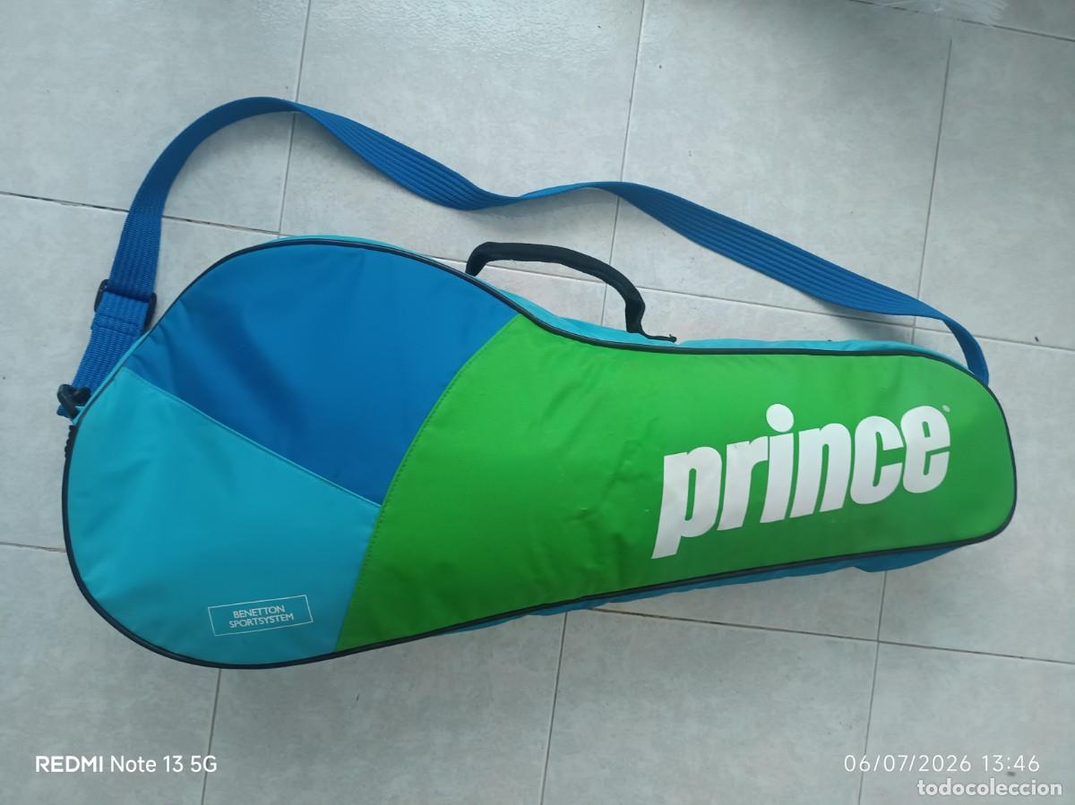 Vintage: BOLSA PARA RAQUETAS PRINCE TRIPLE 200, BENETTON SPORT SYSTEM