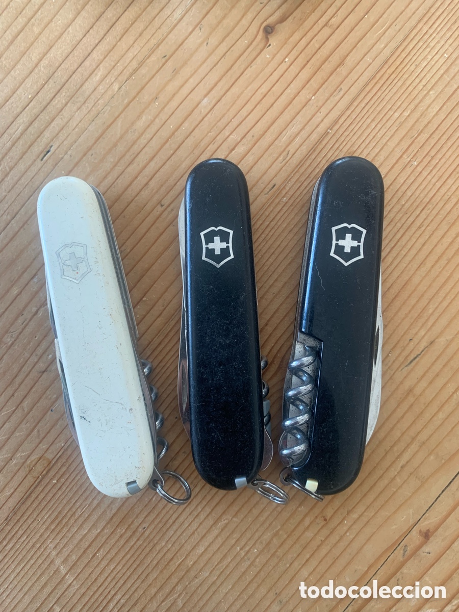 Vintage: navajas multiusos victorinox lote de tres