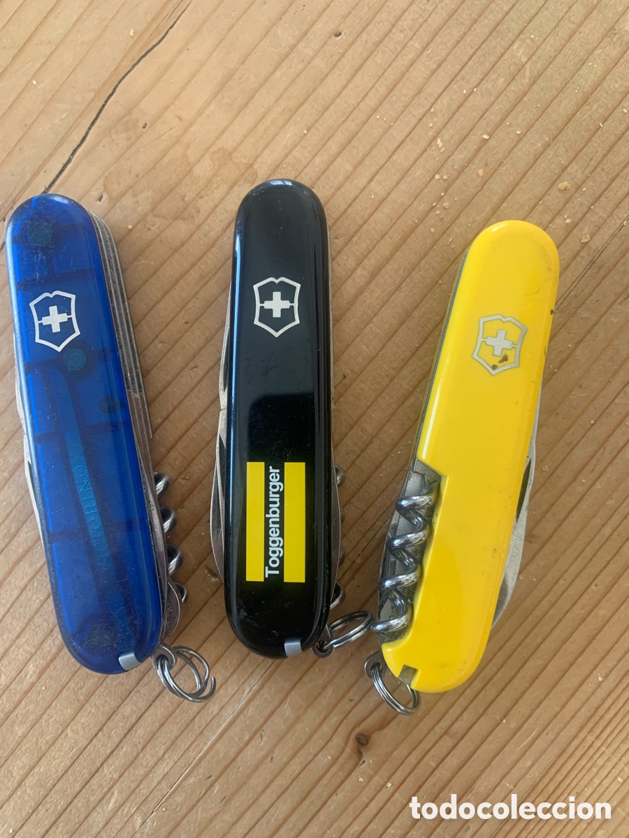 Vintage: navajas multiusos victorinox lote de tres