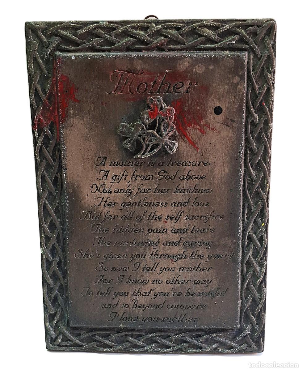 Vintage: Placa decorativa vintage &rdquo;Mother&rdquo; 25x17.5 cm -Estilo Celta con relieve