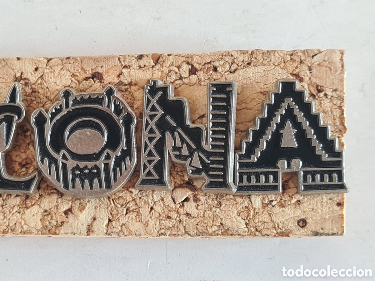Vintage: S&egrave;rie completa Pins Barcelona - Foto 4