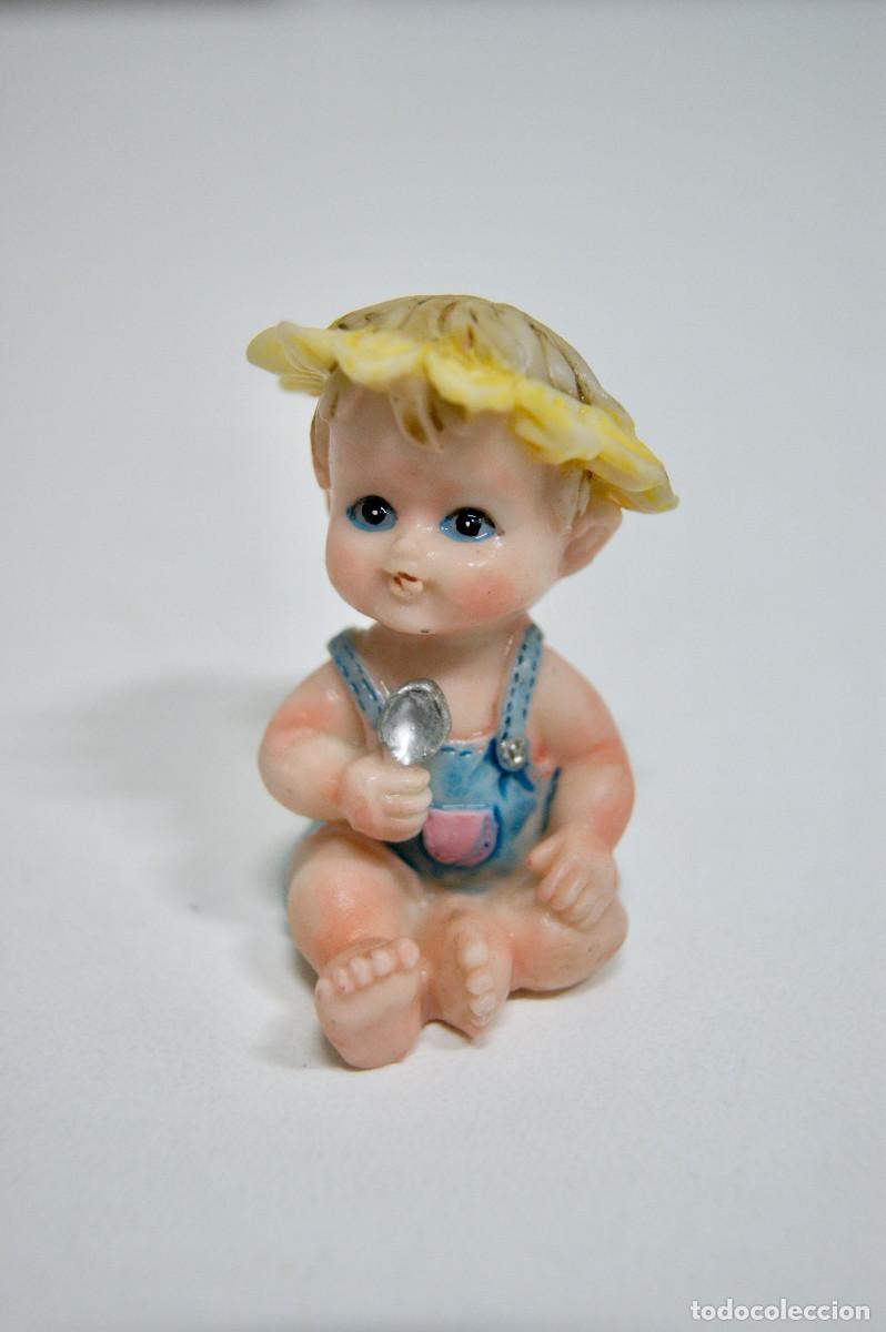 Vintage: Figurita ni&ntilde;o con cuchara - Foto 2