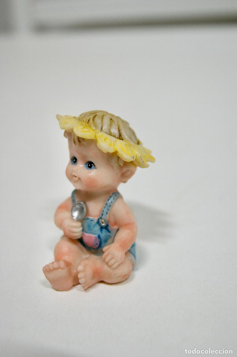 Vintage: Figurita ni&ntilde;o con cuchara - Foto 3