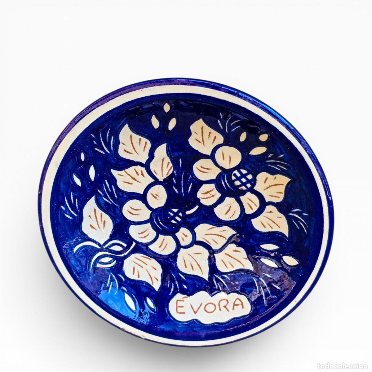 Vintage: Prato / Ta&ccedil;a Decorativa Cer&acirc;mica Vidrada &mdash; &Eacute;vora