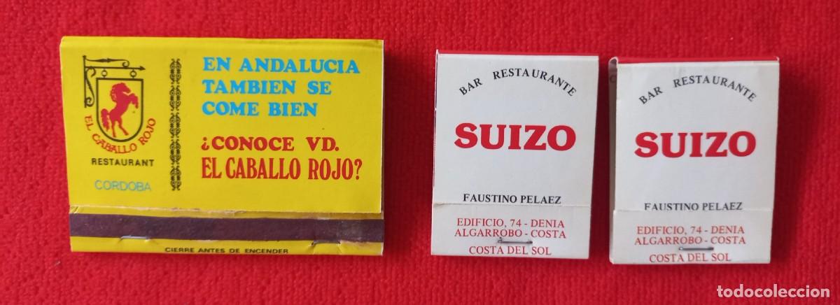 Vintage: Lote 3 Cajas Cerillas Vintage Hosteler&iacute;a Andaluc&iacute;a