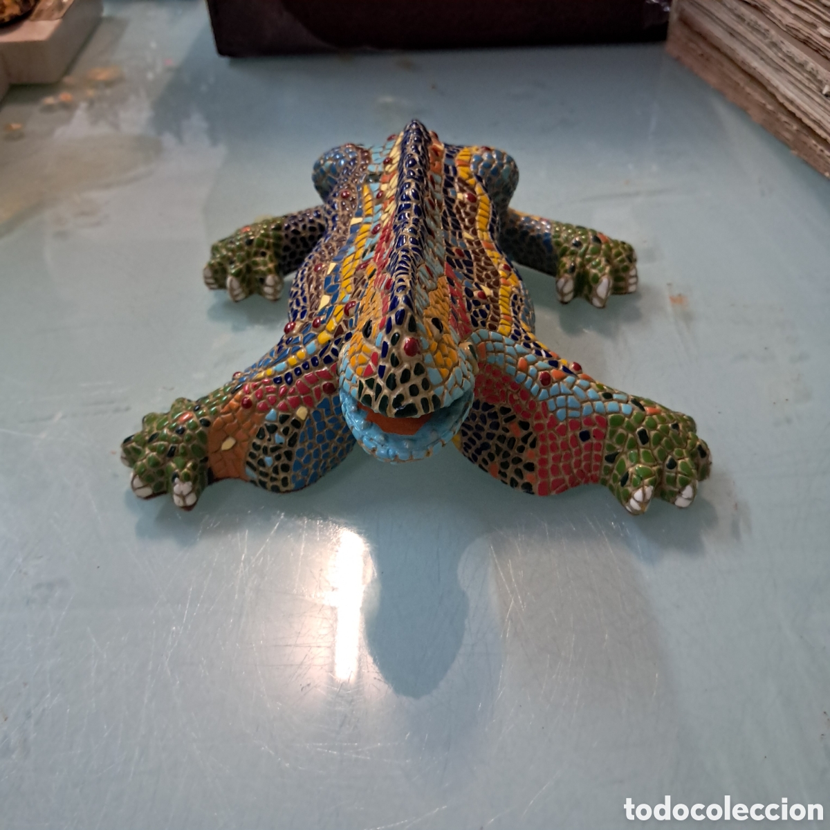 Vintage: Dragon o Salamandra del parque Guell de Gaud&iacute; - Foto 3