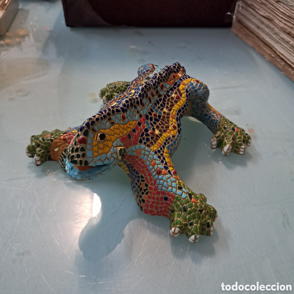 Vintage: Dragon o Salamandra del parque Guell de Gaud&iacute;