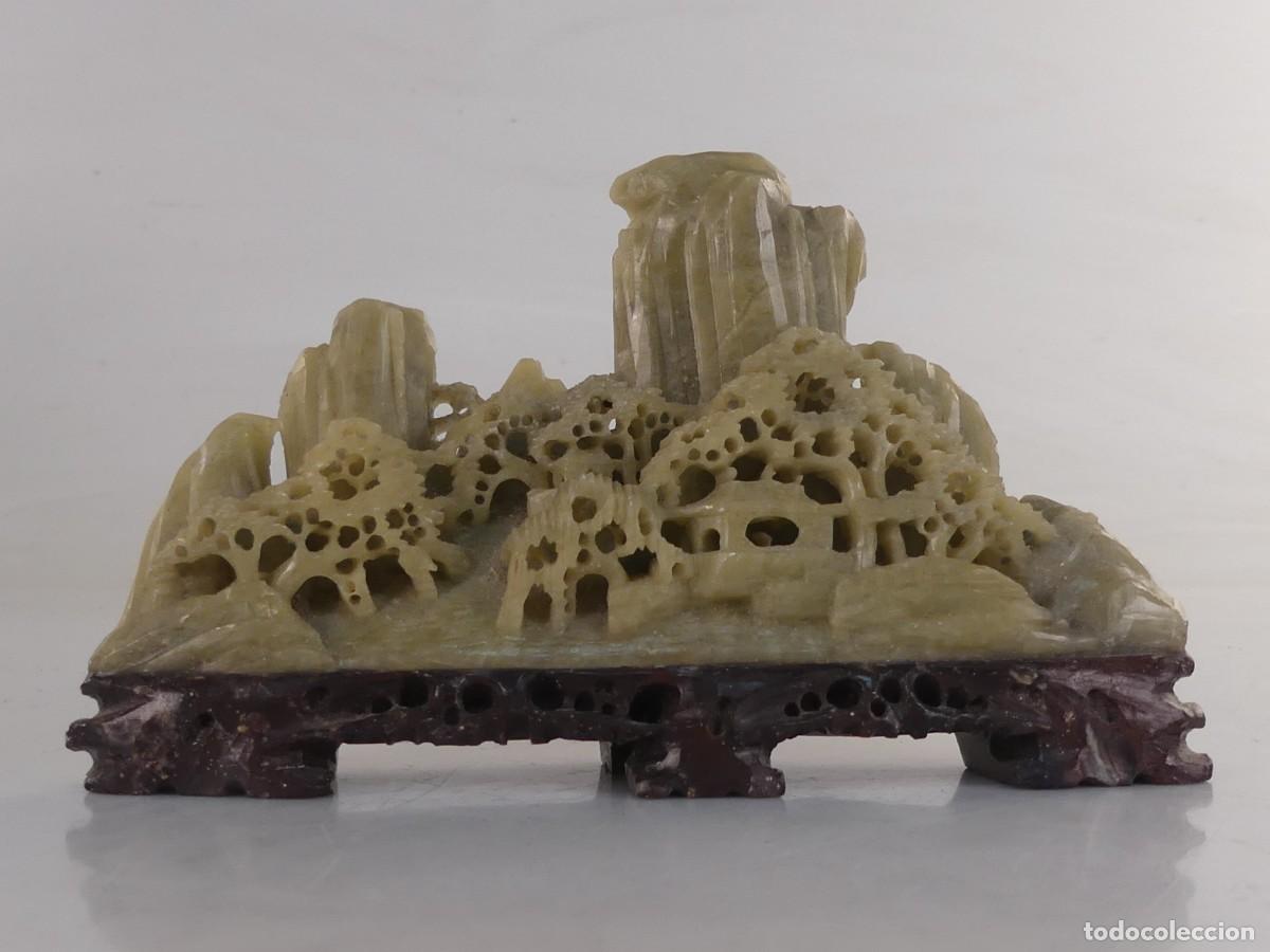 Vintage: BONITA FIGURA TALLADA DE PIEDRA DE JABON CHINA JAPON