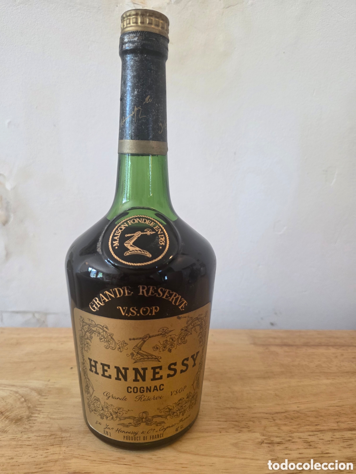 Vintage: HENNESSY COGNAC GRANDE R&Eacute;SERVE VSOP &ndash; BOTELLA ANTIGUA PRECINTADA &ndash; 70 cl