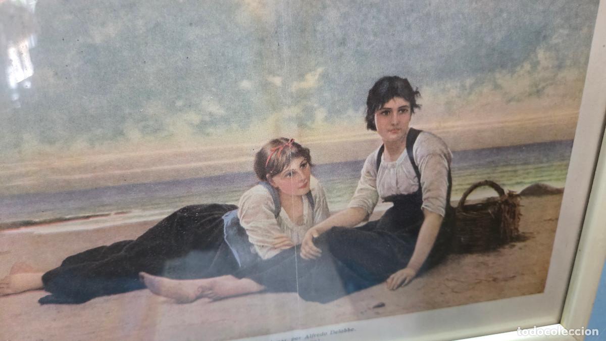 Vintage: cuadro con lamina antigua - Foto 2