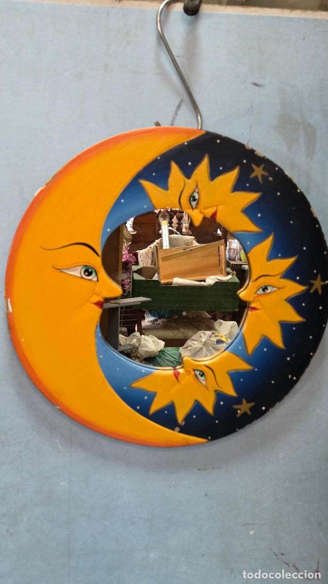 Vintage: espejo de media luna