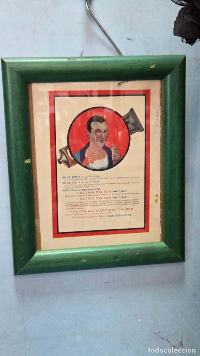 Vintage: cuadro con cartel antiguo
