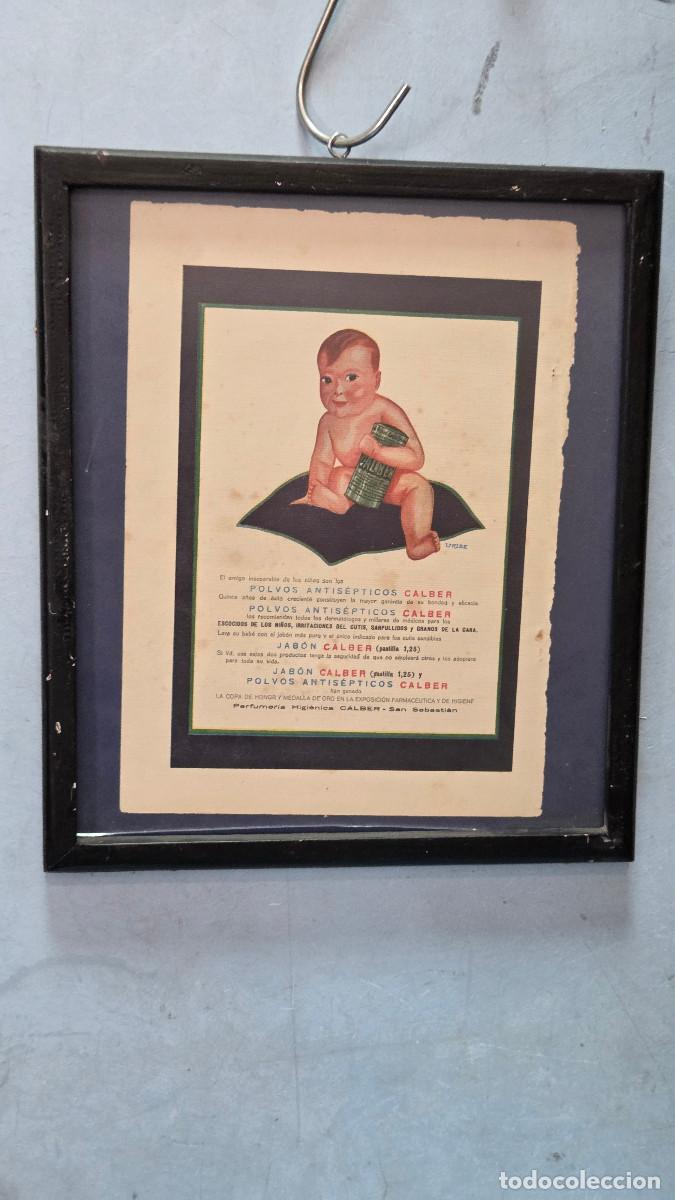 Vintage: cuadro con cartel antiguo