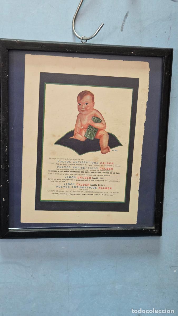 Vintage: cuadro con cartel antiguo - Foto 3