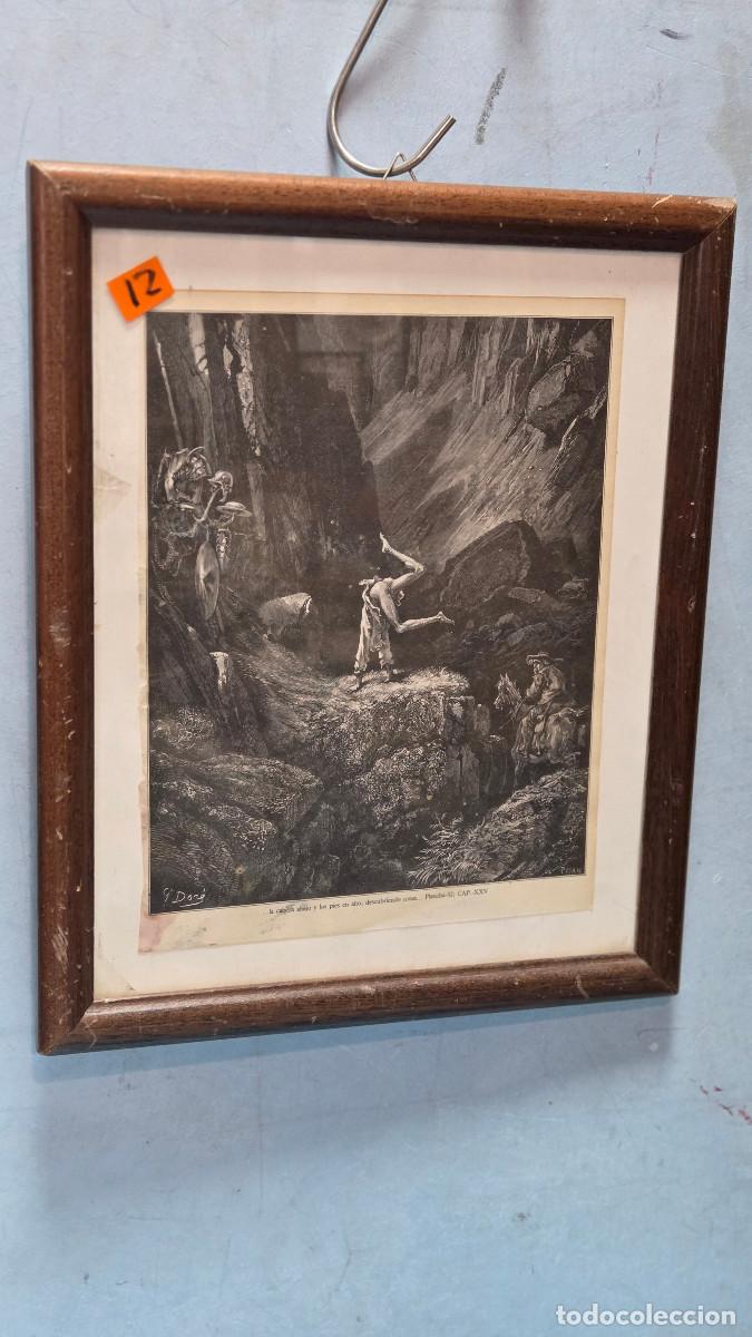 Vintage: cuadro con grabado antiguo