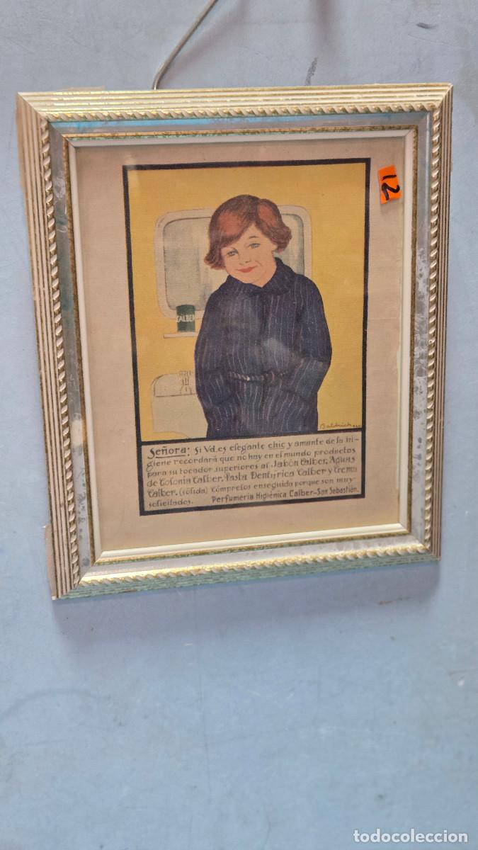 Vintage: cuadro con cartel antiguo