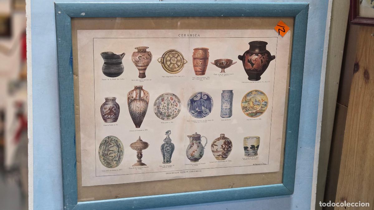 Vintage: cuadro con lamina antigua