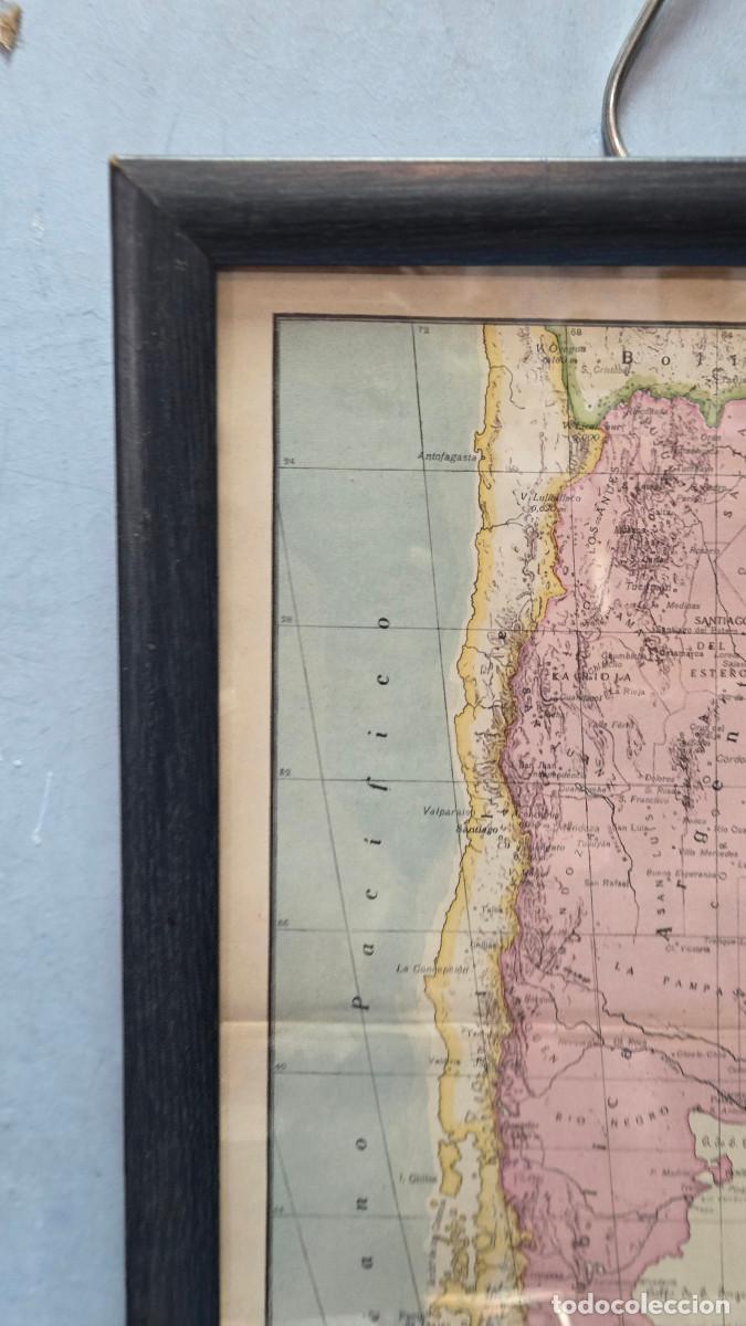 Vintage: cuadro con mapa antiguo - Foto 2
