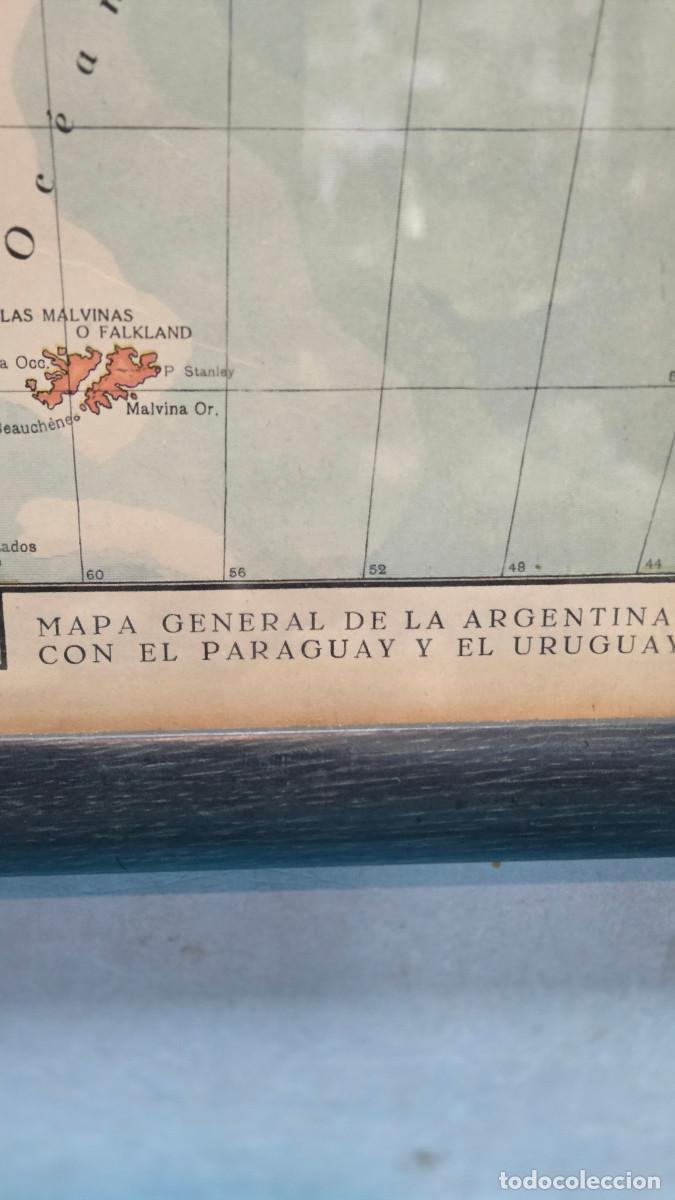Vintage: cuadro con mapa antiguo - Foto 5