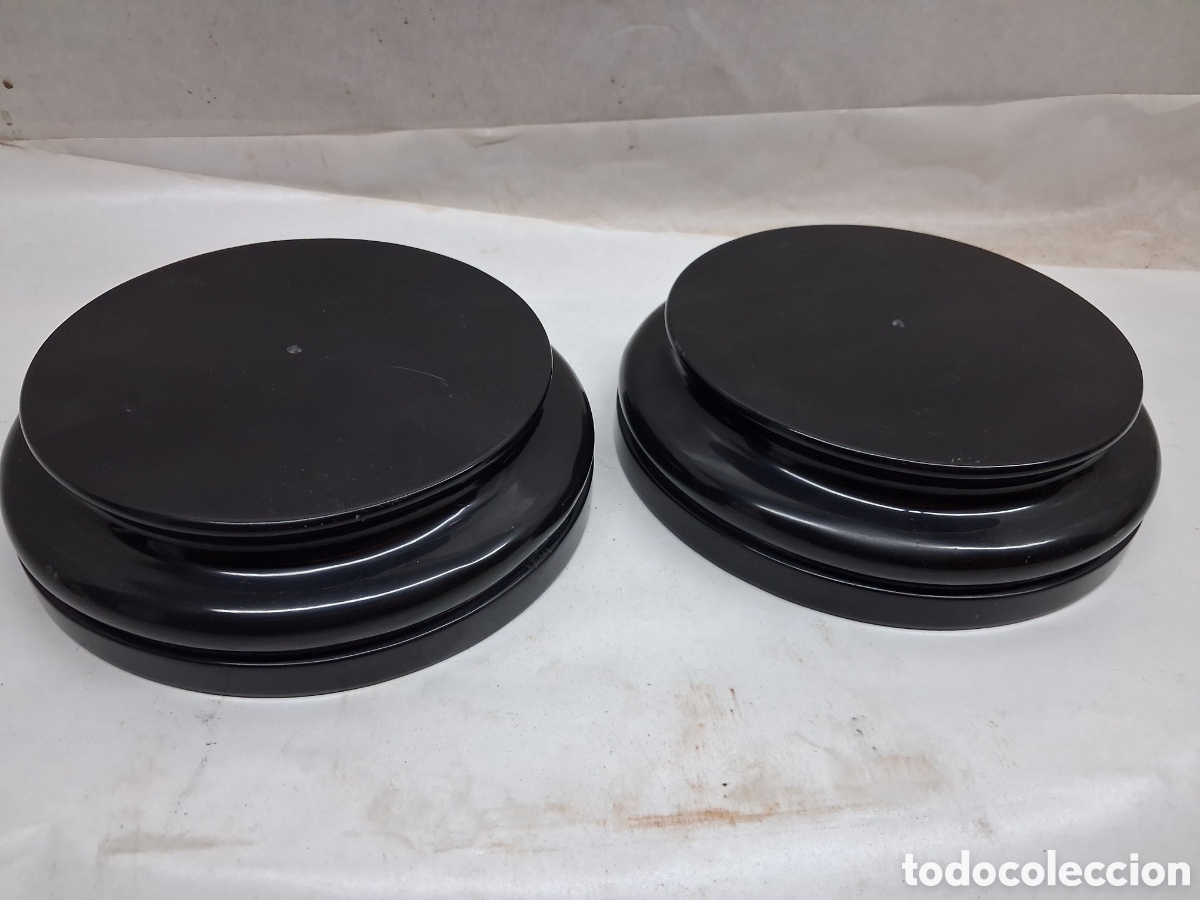 Vintage: 2 peanas redondas negras - Foto 5