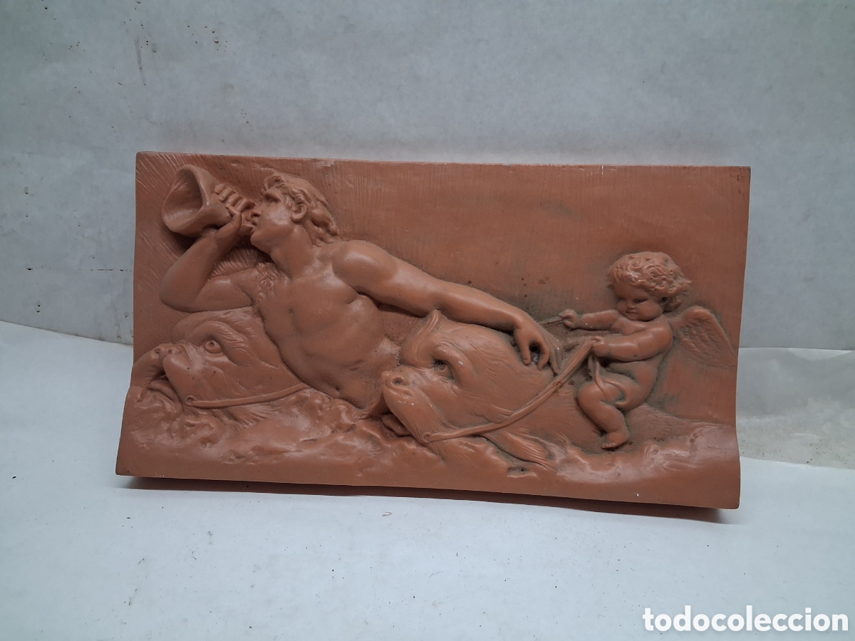Vintage: Relieve escena mitol&oacute;gica - Foto 1
