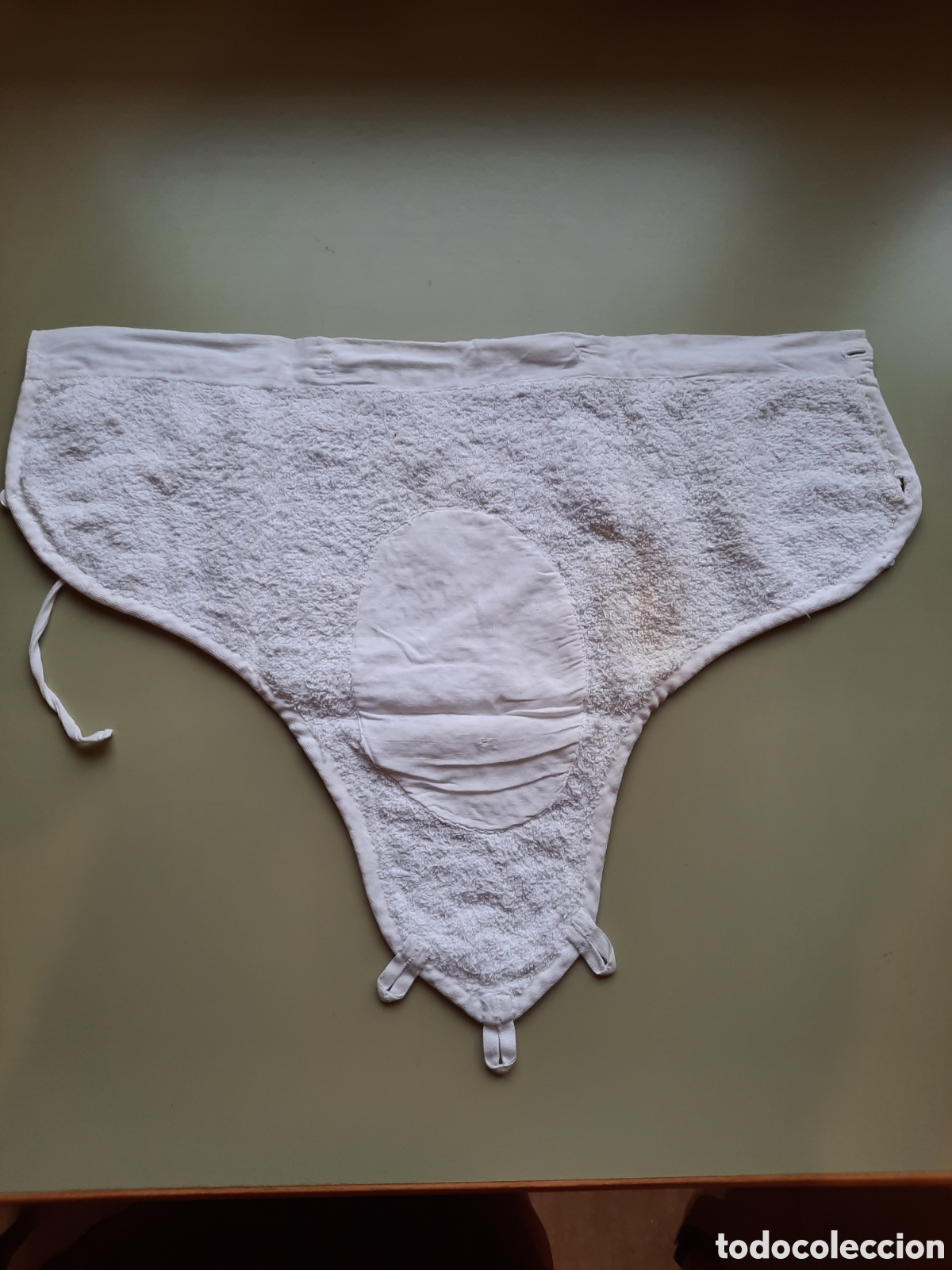 Vintage: Antiguo pa&ntilde;al de felpa hecho a mano