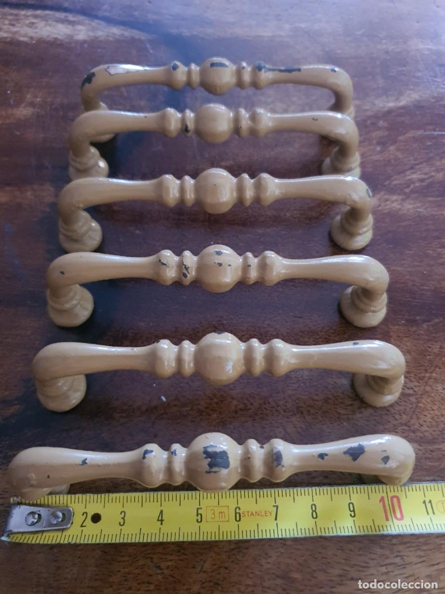 Vintage: Lote 6 Tiradores de Metal Macizo Vintage - Estilo Cl&aacute;sico