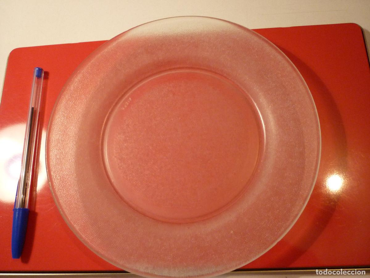 Vintage: PLATO POSTRE CRISTAL VIDUR TRANSPARENTE - VINTAGE -
