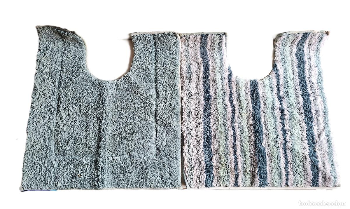 Vintage: 2 ALFOMBRAS DE BA&Ntilde;O --