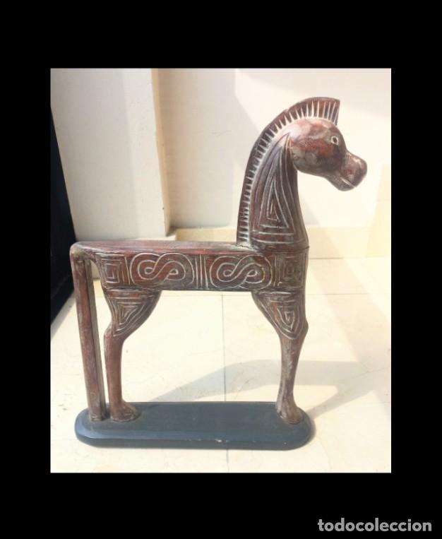 Vintage: Escultura Grecia madera