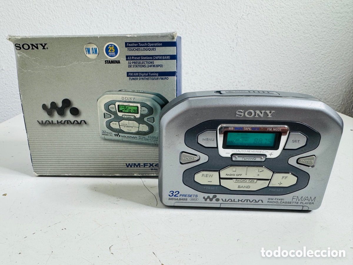Vintage: Sony walkman WM-FX491 Radio Cassette Player FM AM vintage 1980s funciona