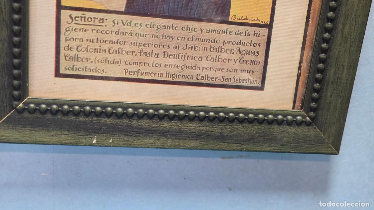 Vintage: cuadro con cartel antiguo - Foto 4