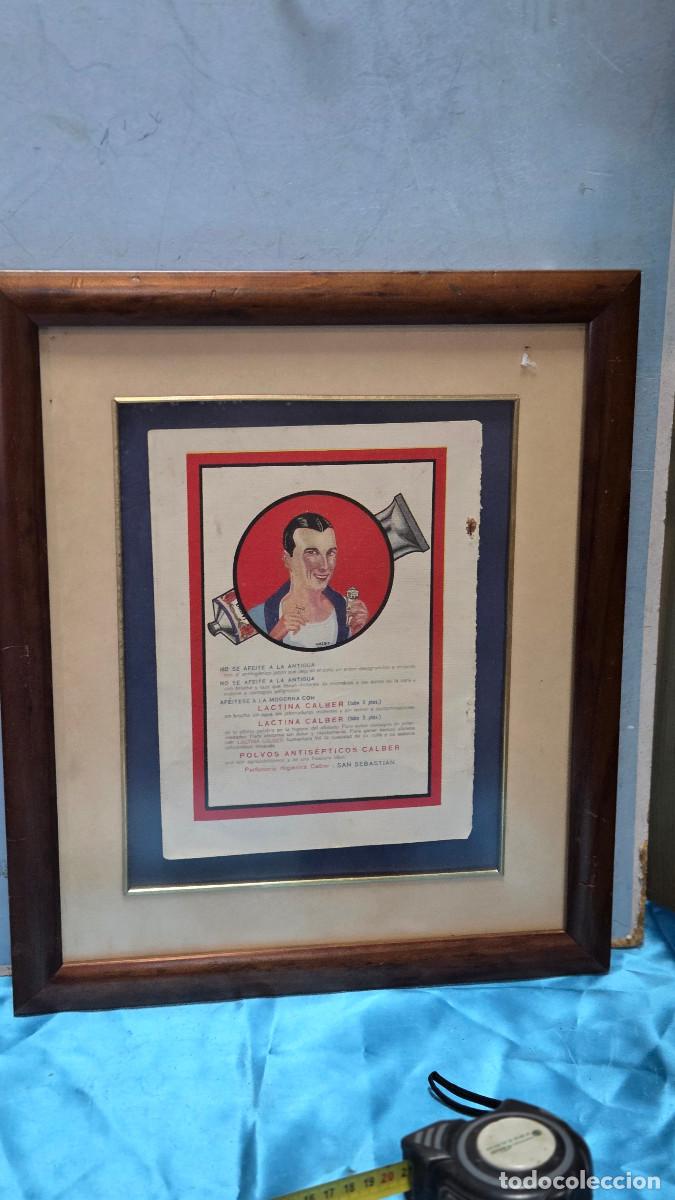 Vintage: cuadro con cartel antiguo