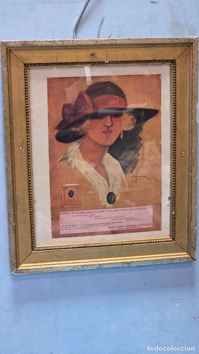 Vintage: cuadro con cartel antiguo