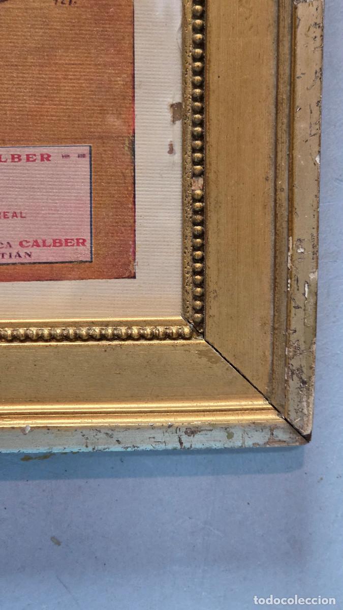 Vintage: cuadro con cartel antiguo - Foto 4