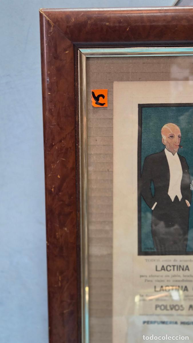 Vintage: cuadro con cartel antiguo - Foto 3
