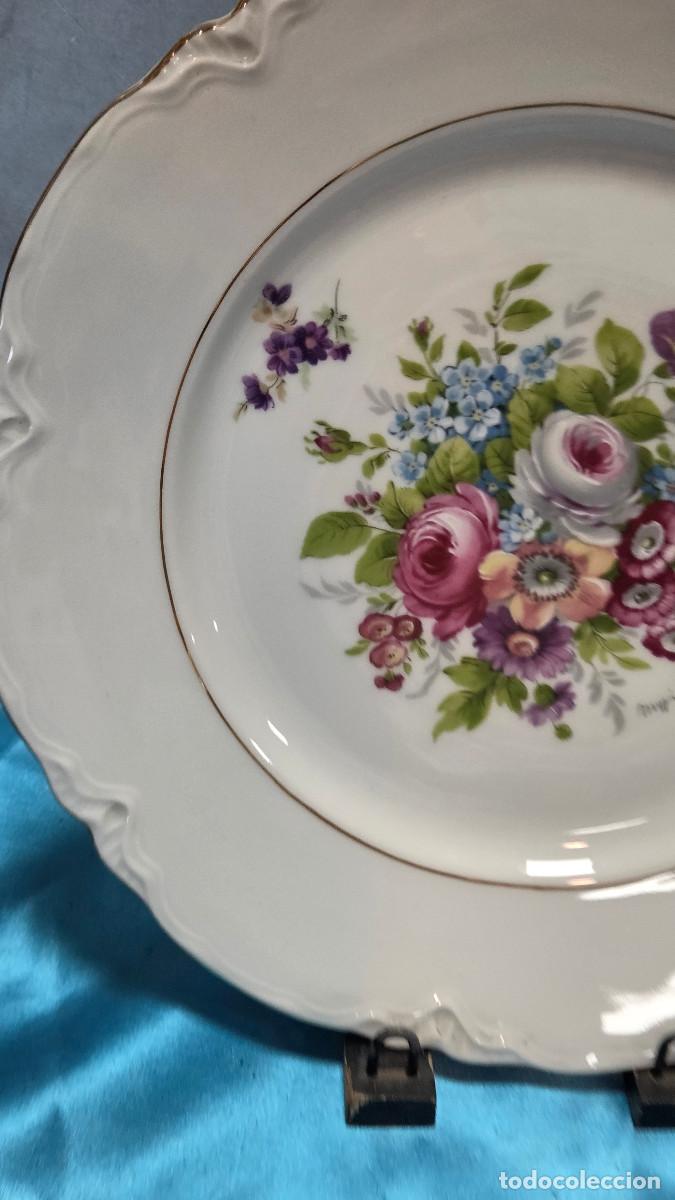 Vintage: cuadro de porcelana firmado - Foto 2