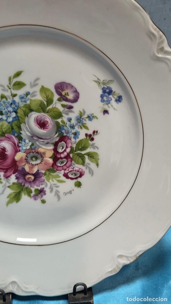 Vintage: cuadro de porcelana firmado - Foto 3