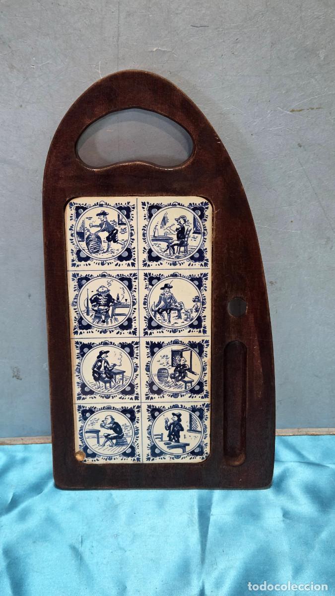 Vintage: tabla con azulejos holandeses