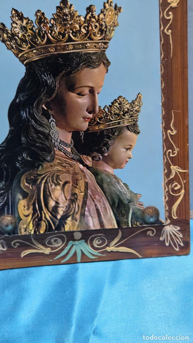 Vintage: lamina religiosa antigua en madera - Foto 3