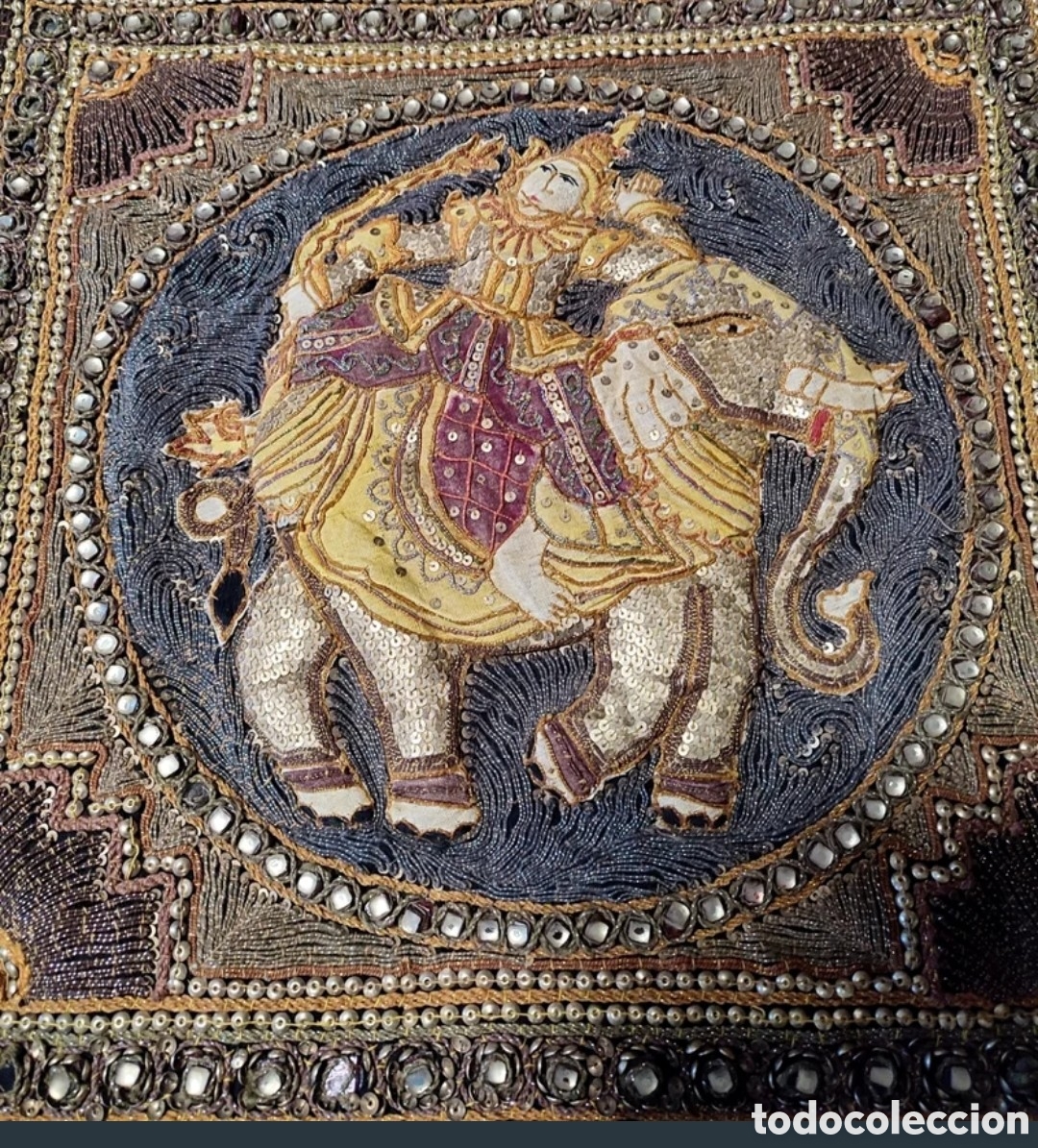 Vintage: 2 TAPICES HINDU VINTAGE